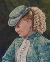 Miss Playfair 20x16 acrylic on canvas